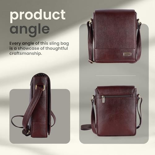 Image of HAMMONDS FLYCATCHER Unisex-Adult Genuine Leather Messenger Sling Bag|Sb1160