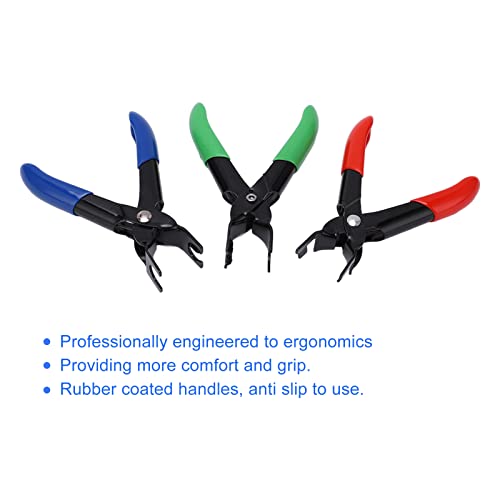Conjunto de alicates de desconexão de linha de combustível, antiderrapantes, 3 peças, alicates de de