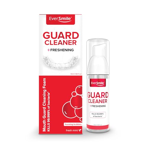 EverSmile Mouth Guard Cleaning Foam – Fresh Mint, 55ml (1 Pack) – for Mouth, Night, Football, Boxing, Sleep, Snoring, Grinding & All Types of Guards – Fights Bad Breath