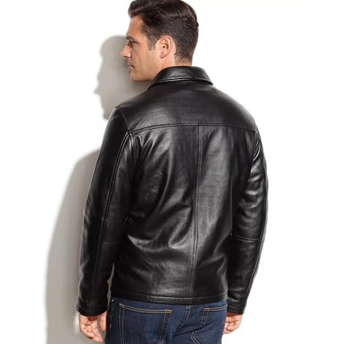 Storemm Genuine Lambskin Biker Jacket