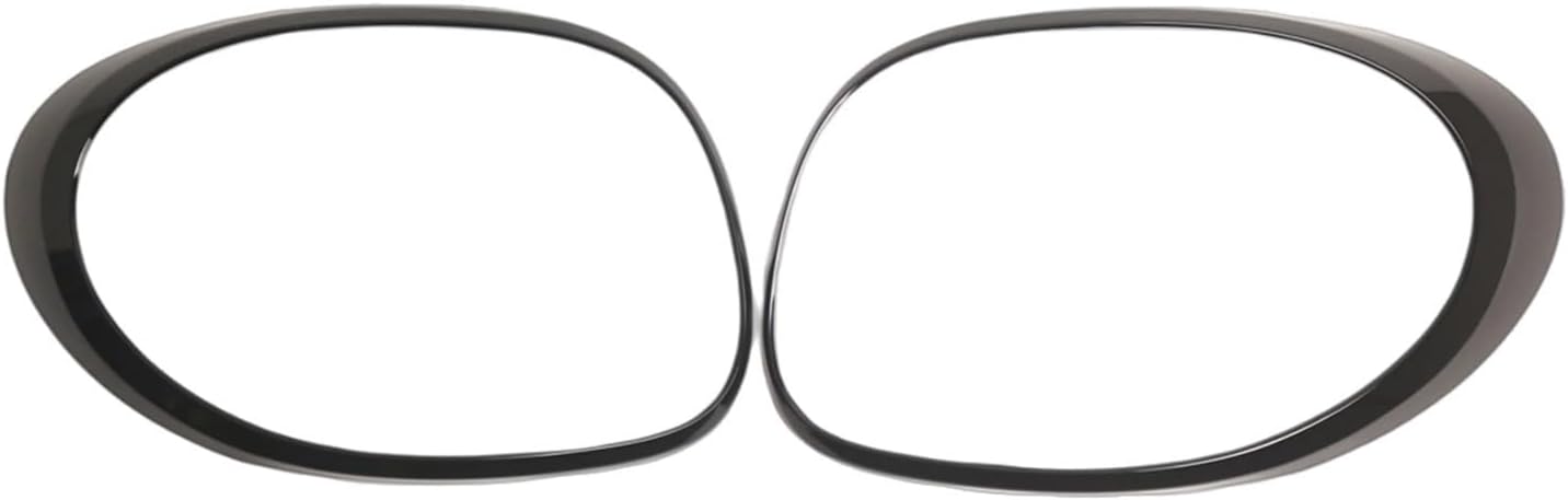 Left & Right Rear Tail Light Bezel Trim Ring Compatible With Fiat 500L 2014 2015 2016 2017 2018 2019 2020 Accessories 68235995AA 68235996AA(Black)