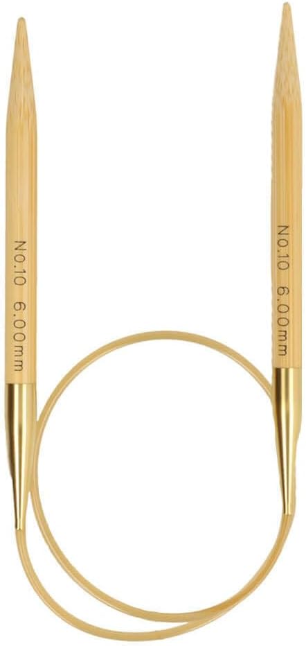 Tulip Knitting Needles, Bamboo, Beige, 40 cm x 6 mm