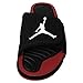 Jordan Nike Men's Hydro 4 Black/White/Gym Red Sandal 10 Men US