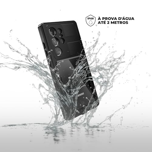 Gshield Capa Case Capinha 360° à Prova d'água Nautical para Samsung Galaxy (Transparente, S23 Ultra