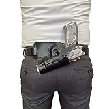 DORUK Holster for CZ 75 / CZ 75 B Small of Back (SOB) Handmade Leather Gun Holster (Black)