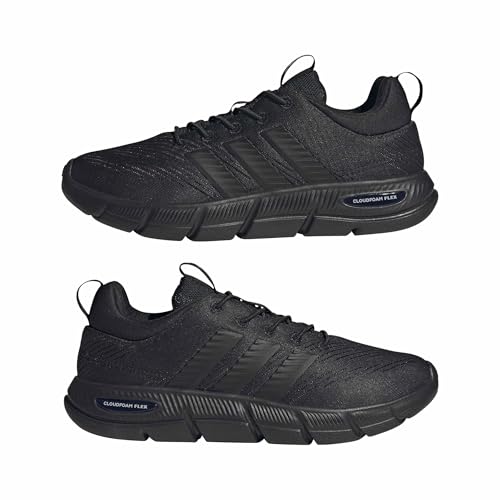 Adidas Donna Cloudfoam Flex Elastic Laces Shoes, Core Black/Core Black/Carbon, 40 Eu - 6
