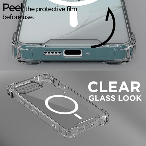 Image of Pikkme Back Cover for OnePlus Nord 4 5G Mag-Safe Shockproof PC + TPU Protective Case Magnetic Support Bumper Case (Transparent Mag-Safe)