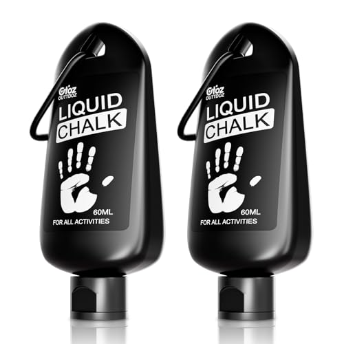 OUTTDOZ Pro Grade Liquid Chalk 2 oz or 12 oz Mess-Free Gym Chalk for Weightlifting Gymnastics Rock Climbing Dancing Dries in Seconds