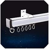 Multiusos: este soporte de techo se puede utilizar como divisor de habitaciones, rv cortinas, literas, cortina de hospital, etc.
