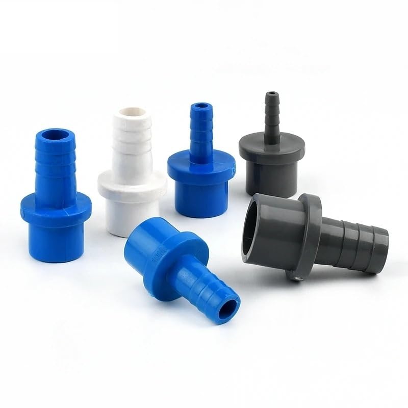 BIANMTSW 4~10Pcs 20~32mm to 5/8/10/12/14/16/18/20/25mm PVC Hose Quick Connector Hard Tube Joint Pipe Fittings(OD 32mm to 25mm,Grey(10Pcs))