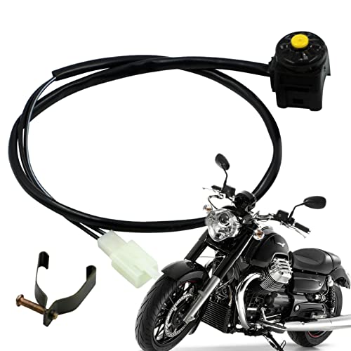 TAYSTE klaxon Voiture,Commutateur Bouton Dépassement - Interrupteur à Bascule Guidon Moto avec Bouton Poussoir Marche-arrêt pour Scooter Motos