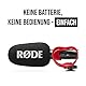 RØDE VideoMic GO II Ultra-kompaktes On-Camera Richtrohrmikrofon mit 3,5-mm- und USB-Ausgängen für Filmproduktion, Content-Erstellung, Podcasting und Videotelefonie