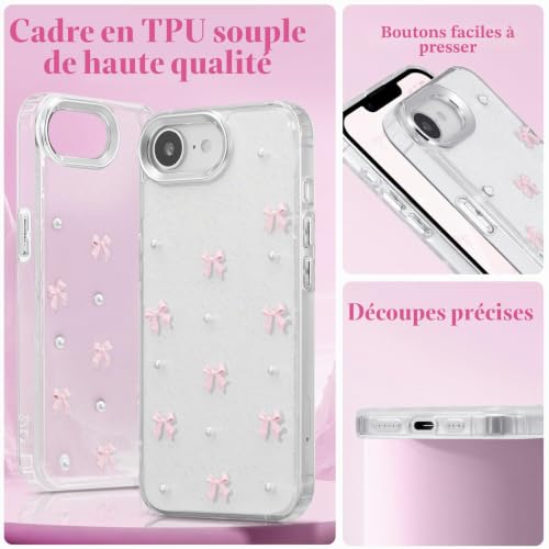 Coque iPhone 16e durable anti-jaunissement protégeant des chocs et rayures - 4