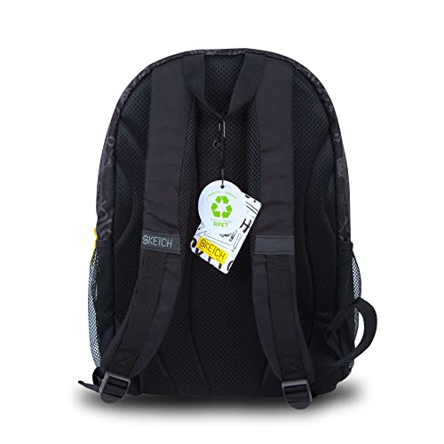 NE.ON! SKETCH Zaino 3 Scomparti Chiusura Zip