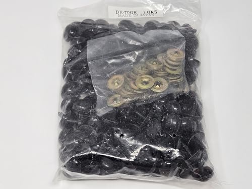 21mm Deep Brown Plastic Safety Eyes for Craft Amigurumi Dolls or Puppets (Bulk Pack of 72)