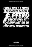  Notizbuch: Lustiges Liniertes Pferde Notizbuch. Tolle Reit Zubehör & Geschenk Idee für Reiterinnen & Reiter.
