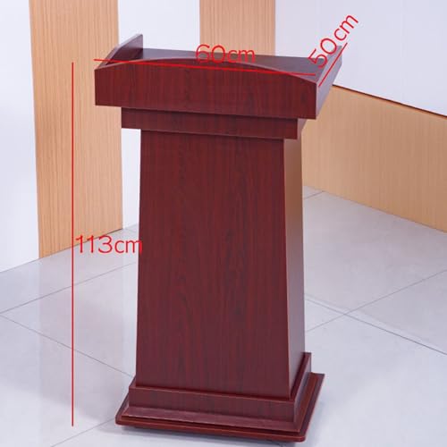 Pupitre portable en bois pour enseignants, églises, conférences et restaurants – Table de discours multimédia pour présentations, débats et événements