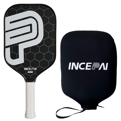 INCEPAI Carbon Fiber Pickleball Paddles, Lightweight Pickleball Paddle, Sandblasting Process on The Surface, 16MM Polypropylene Honeycomb Core, in Compliance with USAPA Standards, Beloved by Experts
