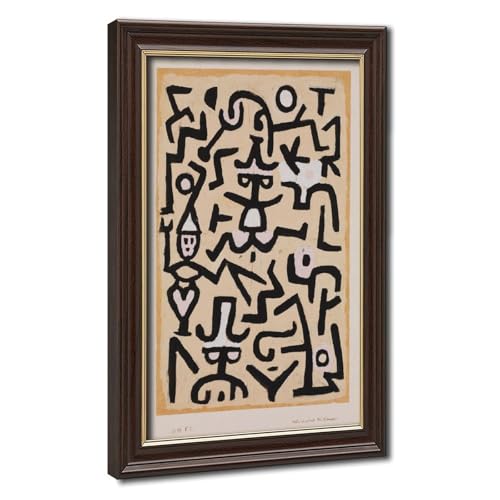 Impression sur toile Paul Klee Comedians de 50x75 cm avec cadre suspendu