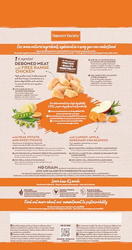 Nature's Variety Selected – Trockenfutter für ausgewachsene Hunde Kleiner Rassen – ohne Getreide – mit Huhn im Freien ohne Knochen – 1,5 kg