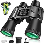 Binóculos Profissionais 20 x 50 para Adultos Prism...: 【Prismáticos profesionales】 ¡Sumérjase en un mundo de detalles impresionantes con nuestros prismáticos de alta potencia 20x50! La combinación de prismas BAK4 y revestimiento de banda ancha FMC proporciona una transmisión de luz del 99,6%, perfecta pa...