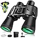 Binóculos Profissionais 20 x 50 para Adultos Prisma BaK4 e Lentes FMC,Compacto Binóculos Poderosos para observação de pássaros, caça e jogos desportivos,inclui Adaptador,alça e pano de limpeza