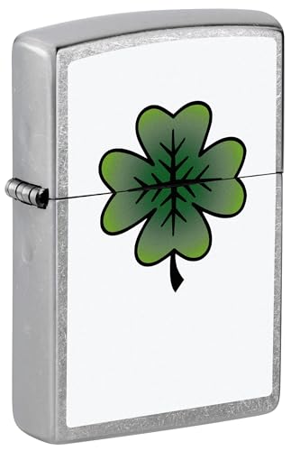 Zippo Four Leaf Clover - Street Chrome 81740 miniatura 1
