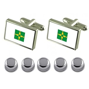 Select Gifts Hemdjurk Studs Brasilia City Brazilië Vlag Manchetknopen