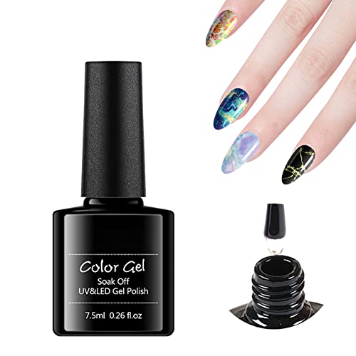 Eforcase Nail Art Foil Glue Gel For Stickers, Diy Nail Art Accessory Nail Glue Transfer Tips Star Glues Nail Polish Glue Star Paper Transfer Glue Nail Decal Transfer Glue #TOP1