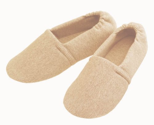 介護シューズ あゆみ エスパド 室内用 ベージュ Mサイズ 足囲3E相当 両足