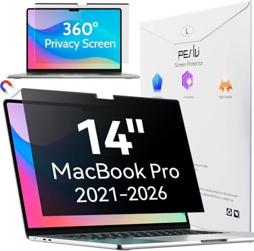 Peslv Magnetic 4-Way Privacy Screen for Macbook Pro 14 Inch