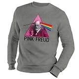 Pink Freud Pink Triangle Famous Rock Band Inspired Sudadera Gris Unisex Size M