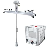 IBC Luftrührwerk,pneumatischer Mischer für 1000 l Tanks,pneumatisches Rührwerk für IBC Tanks,Farbrührwerk,mit Halterung,korrosions und rostbeständiges Material,für Viskose Flüssigkeiten