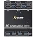 Produktbild DP KVM Switch 2 Computer 2 Monitore, KCEVE Zwei Monitore Displayport USB 3.0 KVM Umschalter für zwei Monitore, Unterstützt 4K@60Hz für 2 Computer, Offizieller Shop