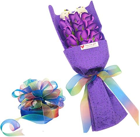 Amerisky Organza Ribbon, 50Yards 25mm Shimmer Sheer Satin Ribbons for Gift Wrapping, Rainbow Colour