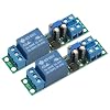 2Pcs DC 12V Timer Relay Adjustable Signal Trigger Timing Timer Delay Turn Off Delay Timer Switch Automatic Start with Optocoupler