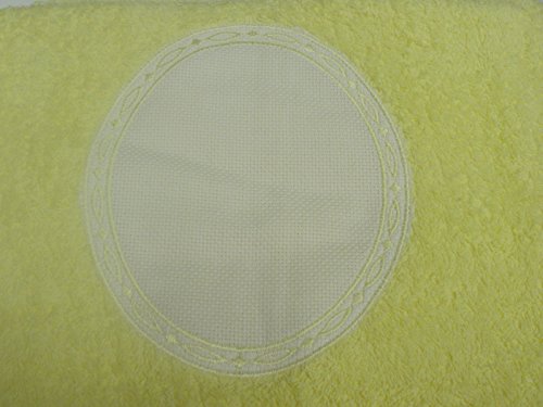 La spoletta telo bagno doccia con ovale in aida da...