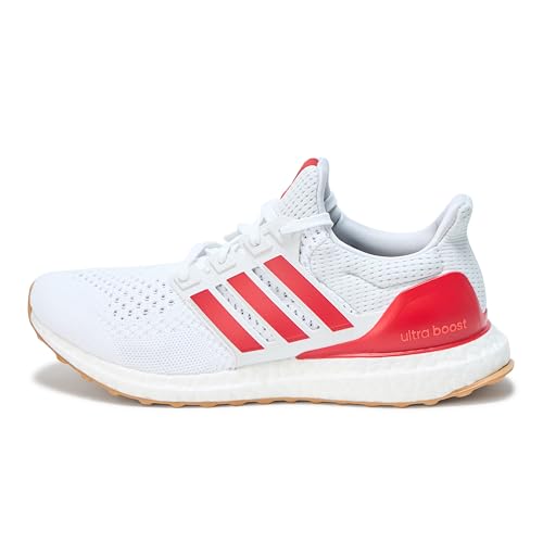 adidas Men's Ultraboost 1.0, White/Better Scarlet/Gum, 132