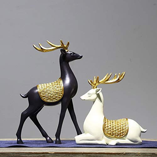 Statue de cerf en luxe chinois moderne pour entrée prestigieuse