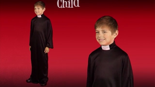 Disfraz Completo de Sacerdote para Niños miniatura 2