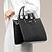 LOVEVOOK Purse for Women Leather Tote Bag Purse and Handbags, Satchel Shoulder Crossbody Black Top Handle Bags with Zipper