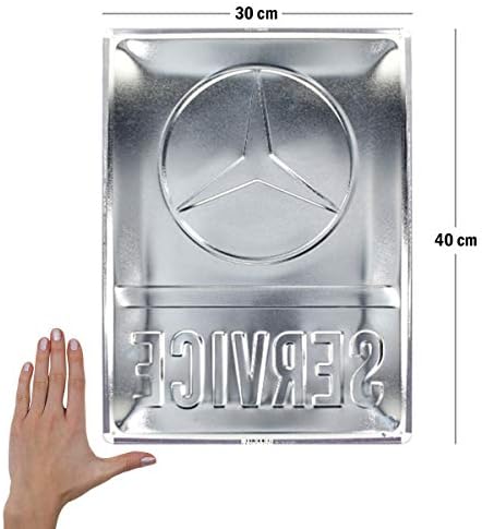 Nostalgic-Art Retro Tin Sign  Mercedes-Benz  Service  Gift idea for car accessoires fans, Metal Plaque, Vintage design for decoration, 30 x 40 cm