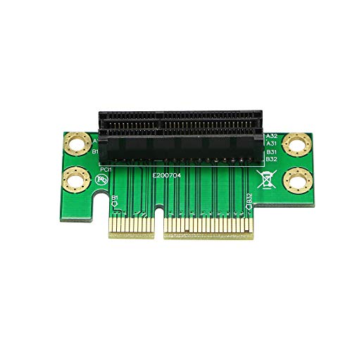 SinLoon PCI- Express 4X Riser Card 90-Degree Adapter Card PCI-E 4X Extender Extension Card for 1U, Small Computer and Server Case (PCIE 4X)