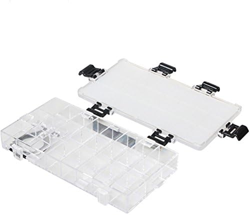 Healifty Plastic Watercolor Box Paint Palette Box Airtight 24 Deep Wells for Watercolor Gouache Oil Painting