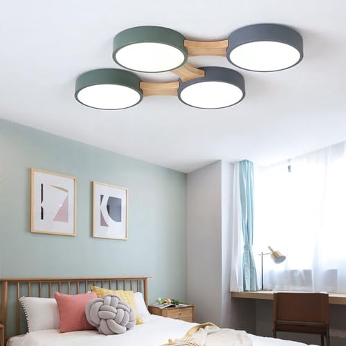 Éclairage intérieur proche du plafond KSHSAA plafonnier LED salon 48W - 4