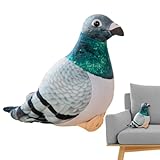 Applications larges : notre jouet pigeon en peluche est la pièce maîtresse décorative parfaite pour toute occasion. Des anniversaires aux vacances, ce compagnon doux et câlin ajoute une touche ludique à votre intérieur. Transformez n'importe quelle pièce en un terrain de jeu pour les jeunes et les moins jeunes, que ce soit la chambre, la crèche ou le salon.