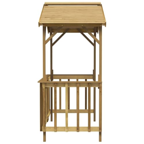 Foto von vidaXL Grillpavillon Kiefernholz Imprägniert 163,5x93x210 cm
