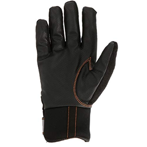 CapsA Men Women Winter Insulated Ski Gloves Touch Screen Waterproof Windproof Snow Cycling Sport Warm Gloves Driving Water-Splashing Anti-Skid Outdoor Gloves (Black, M)