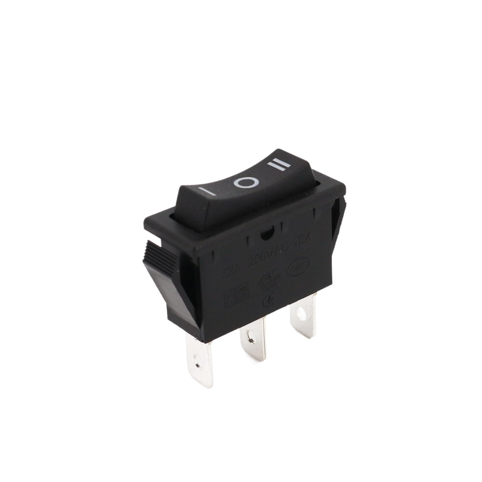 Interruttore a bilanciere SPDT a 3 vie a 3 pin ad alta corrente nero 32x14mm 20A/125VAC(5Pcs R-1-160)