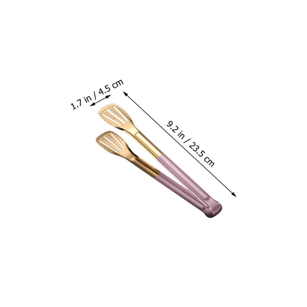 FUNOMOCYA 1Pc Slip Stainless Steel Food Clip Tool for Cooking Grilling and Serving Practical Food Tong for Bread Steak and More for Home and Restaurant Use